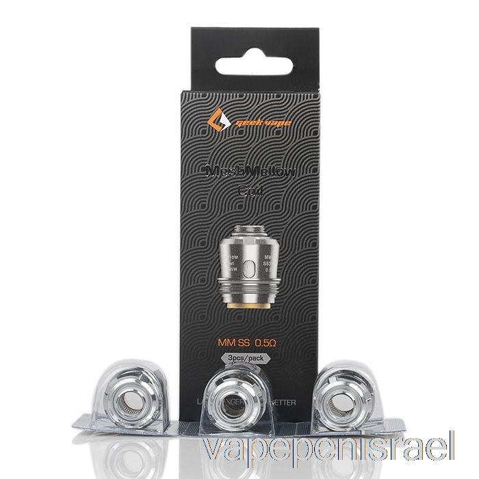 חד פעמי Vape Israel Geek Vape Meshmellow מ"מ סלילים חלופיים 0.5ohm מ"מ Ss Meshmellow Coils